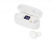 Беспроводные наушники TWS в кейсе Volts. Evolt, белый, пластик