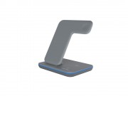 Беспроводное зарядное устройство для гаджетов 3-в-1 с технологией QI Canyon WS-303 (CNS-WCS303DG), 15W, серый