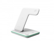 Беспроводное зарядное устройство для гаджетов 3-в-1 с технологией QI Canyon WS-303 (CNS-WCS303W), 15W, белый