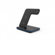 Беспроводное зарядное устройство для гаджетов 3-в-1 с технологией QI Canyon WS-302 (CNS-WCS302B), черный