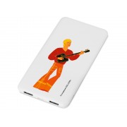 Внешний аккумулятор Бременские музыканты, 5000 mAh, белый