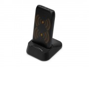 Портативное беспроводное зарядное устройство с док-станцией Uniq, 10000 mah, черный