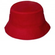 Панама с контрастной окантовкой , красный/белый