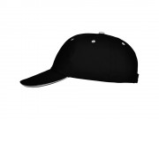 Бейсболка Panel унисекс, черный