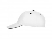 Бейсболка Panel унисекс, белый/черный