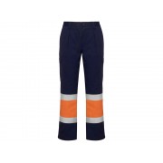 Брюки Soan, нэйви/неоновый оранжевый