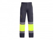 Брюки Enix мужские, свинцовый/неоновый желтый