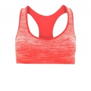 Спортивный топ Sakhir, меланжевый неоновый коралловый