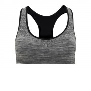 Спортивный топ Sakhir, меланжевый черный