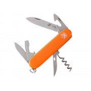 Нож перочинный Stinger, 90 мм, 11 функций, материал рукояти: АБС-пластик (оранжевый)
