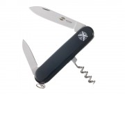 Нож перочинный Stinger, 90 мм, 4 функции, материал рукояти: АБС-пластик (черный)