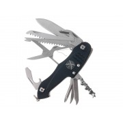 Нож перочинный Stinger, 96 мм, 15 функций, материал рукояти: алюминий (черный)