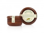 Крем для бритья Mondial TABACCO VERDE с ароматом зелёного табака, деревянная чаша, 140 мл