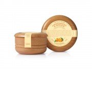 Крем для бритья Mondial MANDARINO E SPEZIE с ароматом мандарина и специй, деревянная чаша, 140 мл