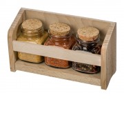 Набор Delicio из трех специй в подставке из бука