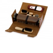 Набор для чистки обуви Сундучок, коричневый