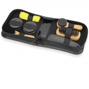 Набор для чистки обуви Шайн, черный, желтый, дерево