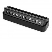 Табличка Tempark с номером телефона для временной парковки, черный