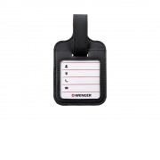 Бирка для багажа WENGER, черная, полиуретан, 9 x 14 x 1 см