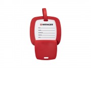 Бирка для багажа WENGER, красная, полиуретан, 4,1 x 4,1 x 0,4 см