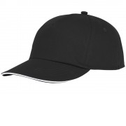 Пятипанельная кепка-сендвич Styx, черный