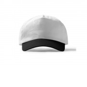 Бейсболка FREYA 5-ти панельная, белый/черный