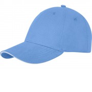 Кепка-сэндвич Darton, 6 панелей, светло-синий