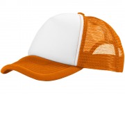Бейсболка Trucker, оранжевый/белый