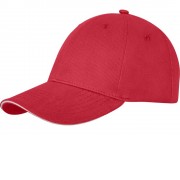 Кепка-сэндвич Darton, 6 панелей, красный