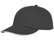 Пятипанельная кепка-сендвич Styx, серый