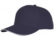 Пятипанельная кепка-сендвич Ceto, темно - синий
