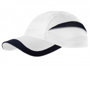 Бейсболка Qualifier 6-ти панельная, белый/синий (Р)