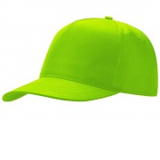 Бейсболка Poly 5-ти панельная, зеленое яблоко