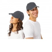 Бейсболка New Castle 6-ти панельная, серый/натуральный