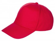 Бейсболка Мемфис 230 5-панельная, красная