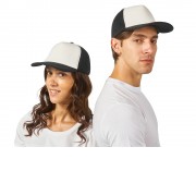 Бейсболка под сублимацию с сеткой Newport, белый/черный