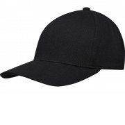 Opal с 6 панелями Aware™ кепка из переработанных материалов - сплошной черный