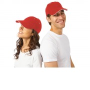 Бейсболка New Castle 6-ти панельная, красный/натуральный