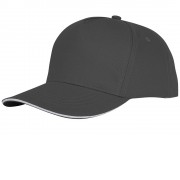 Пятипанельная кепка-сендвич Ceto, серый