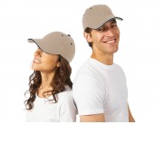 Бейсболка New Castle 6-ти панельная, натуральный/синий