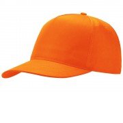 Бейсболка Poly 5-ти панельная, оранжевый