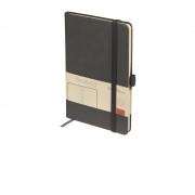 Блокнот А5 City на резинке, серый