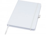 Блокнот Honua форматом A5 из переработанной бумаги с обложкой из переработанного ПЭТ, белый