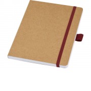 Блокнот Berk формата из переработанной бумаги, красный
