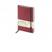 Блокнот А5 Megapolis Velvet на резинке, бордовый