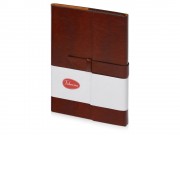 Бизнес-блокнот А5 с клапаном Fabrizio, 80 листов, коричневый