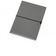 Блокнот Horizon с горизонтальной резинкой, гибкая обложка, 80 листов, серый
