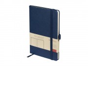 Блокнот А5 City на резинке, темно-синий