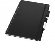 Pebbles Блокнот размером A5 из переработанной бумаги, черный