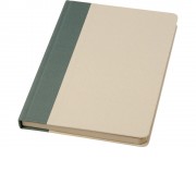 Liliana блокнот формата А5 в твердой обложке из пластика из сахарного тростника - Зеленый яркий